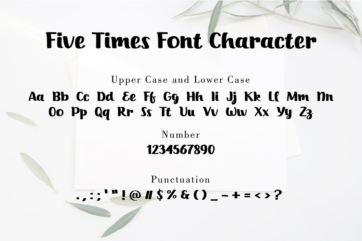 Five Times Fun Handwritten Font, a Handwritten Font by Gumrega Studio (Photo 5 of 6)