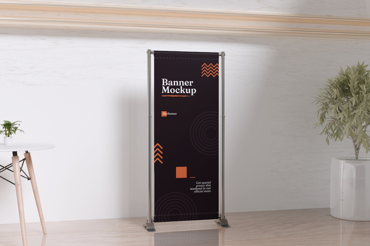 Banner Mockup Bundle Set, an Advertising Mockup by Rielismee (Photo 2 of 5)