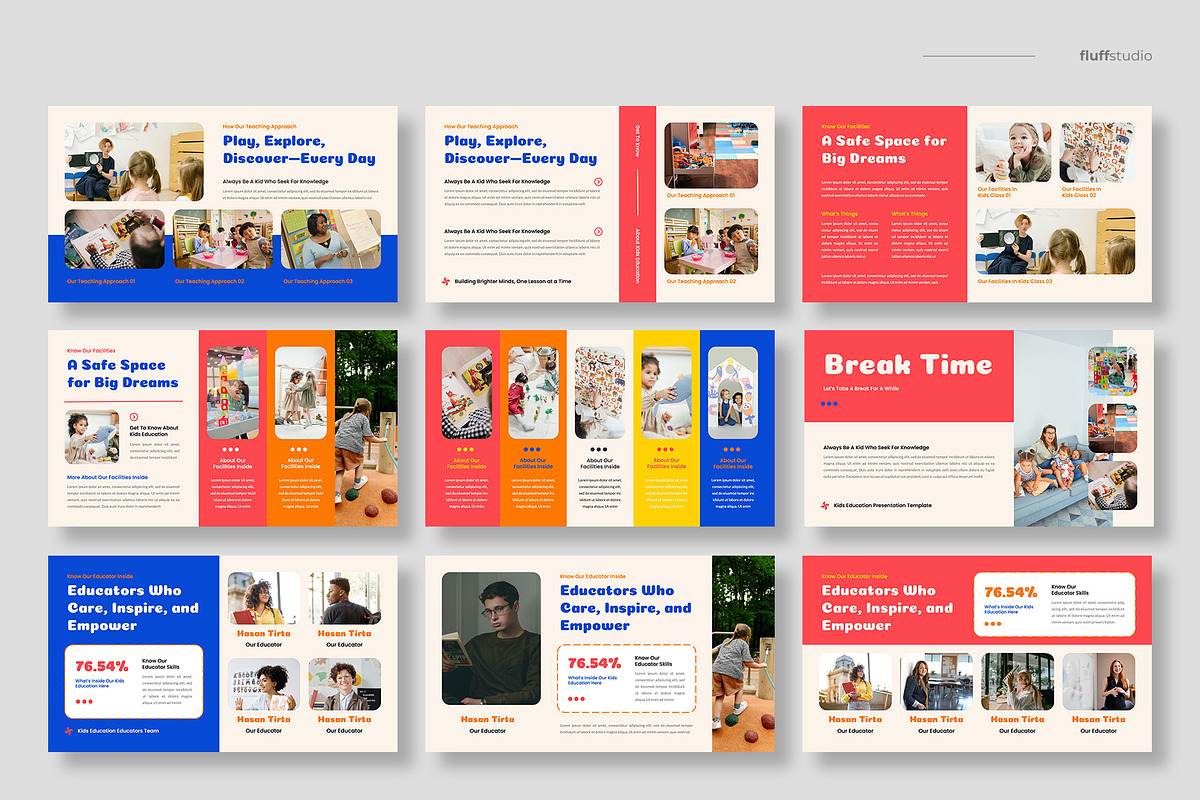 Kids Education Keynote Template, a Presentation Template by fluffstudio (Photo 3 of 4)