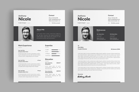Clean Resume Template preview 2