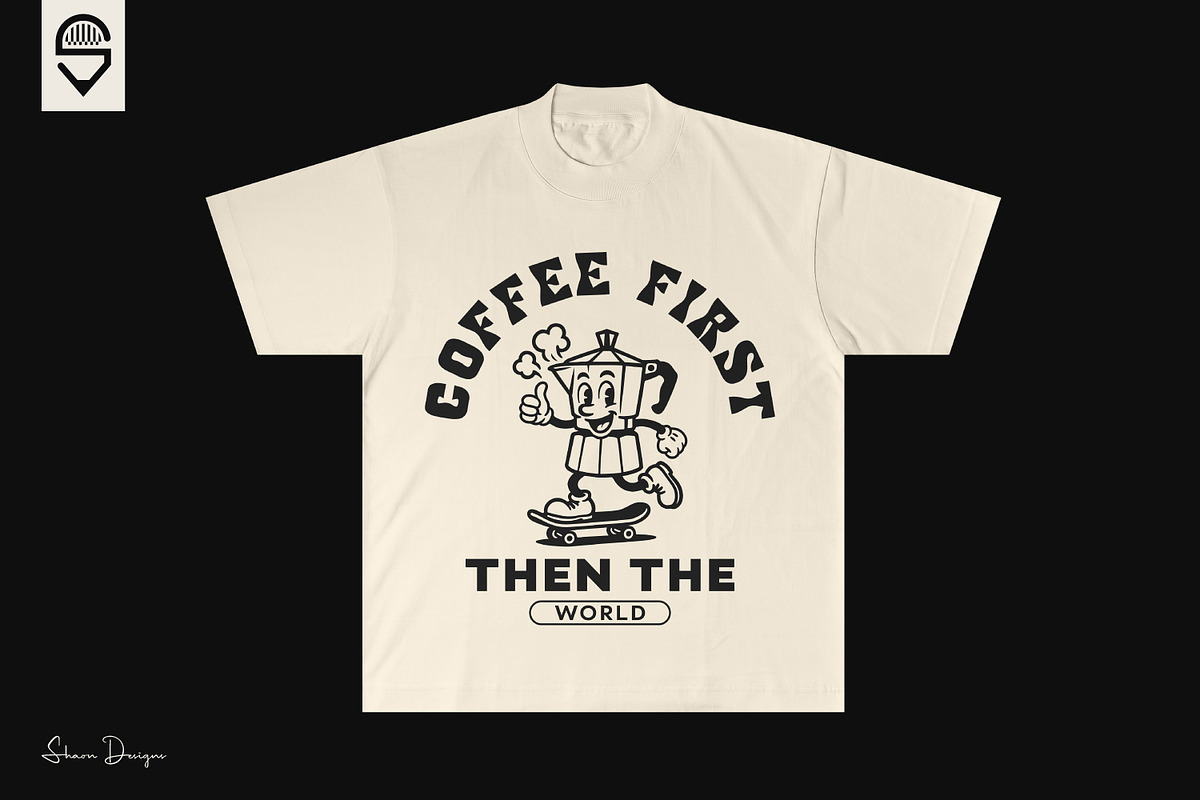 Fun Moka Pot Character Skateboarder, an Illustration by shaondesigns (Photo 4 of 4)