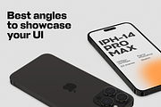 iPhone 14 Pro Max Mockups, an iPhone Mockup by 360 Mockups (Thumbnail 3 of 9)