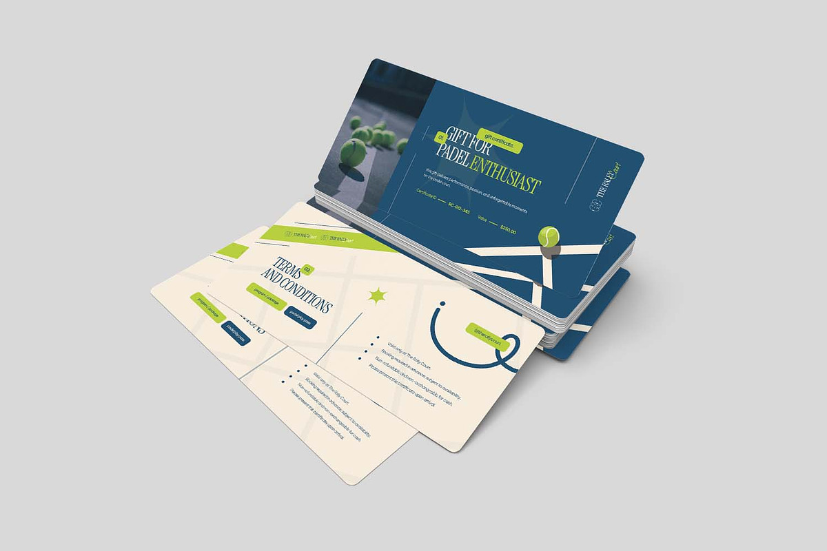 Gift For Padel - Gift Certificate, a Card Template by VUNIRA (Photo 2 of 3)