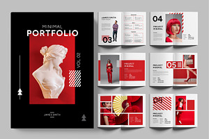 Minimal Portfolio Book, a Magazine Template by ContestDesign