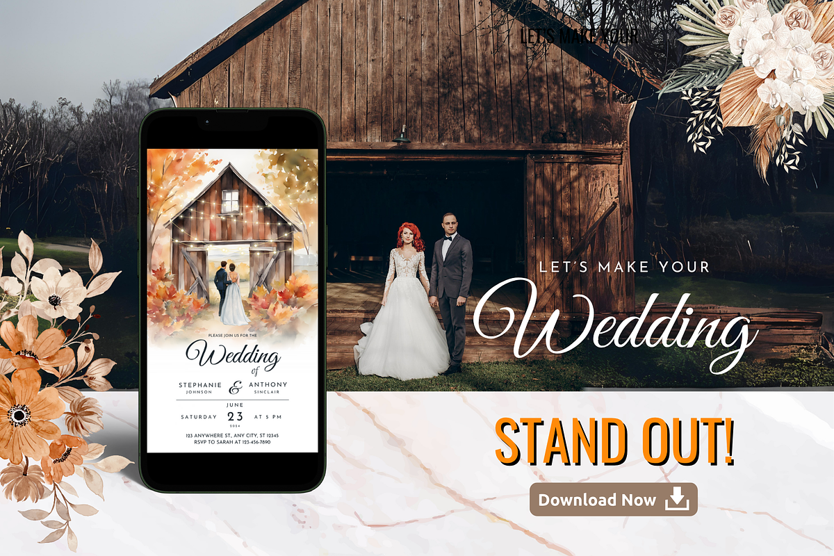 Rustic Wedding Invitation preview 8