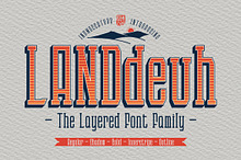 LANDdeuh (Layered font Family)