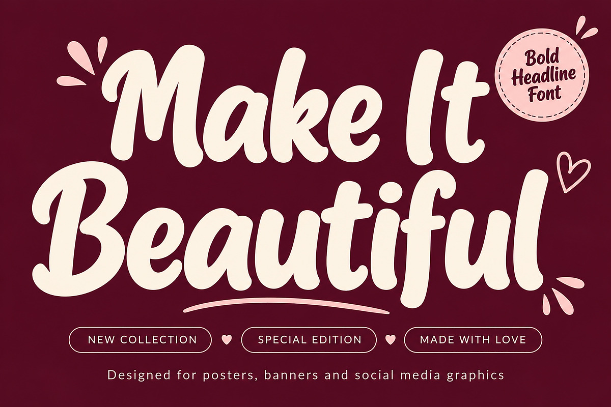 Bloomora, a Script Font by Wow Magic (Photo 6 of 6)
