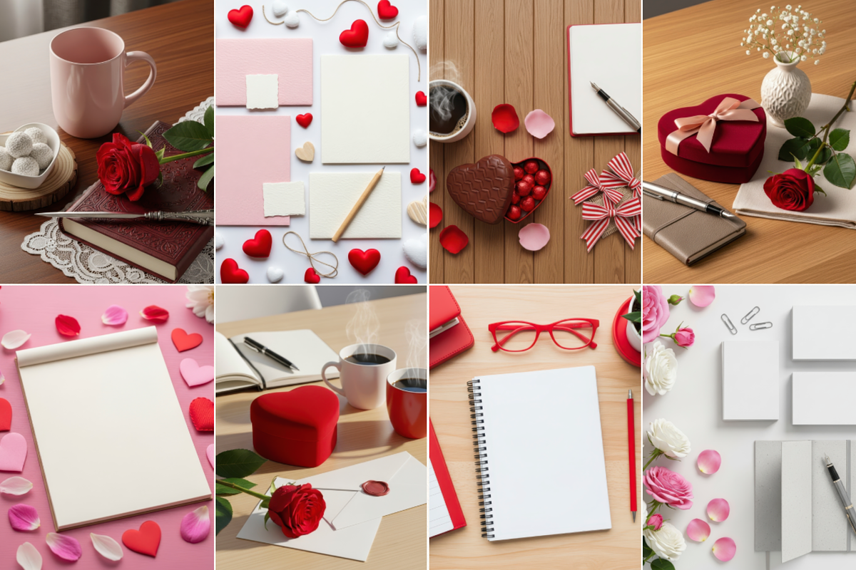 Valentine Aesthetic Desk Mockup 100, a Packaging Mockup by KennedyStudio (Photo 8 of 12)