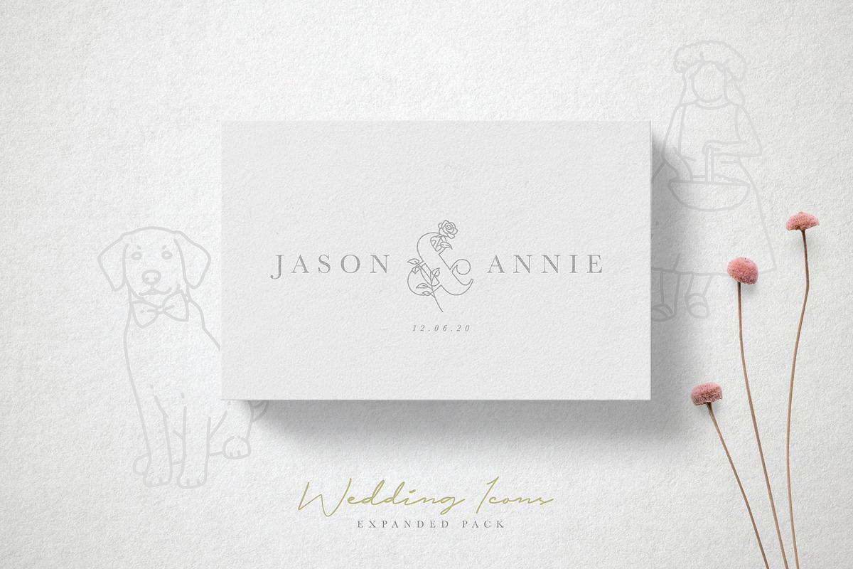100 Wedding Icons Set - Expanded, an Outline Icon by Hatch Design Workshop (Photo 2 of 15)