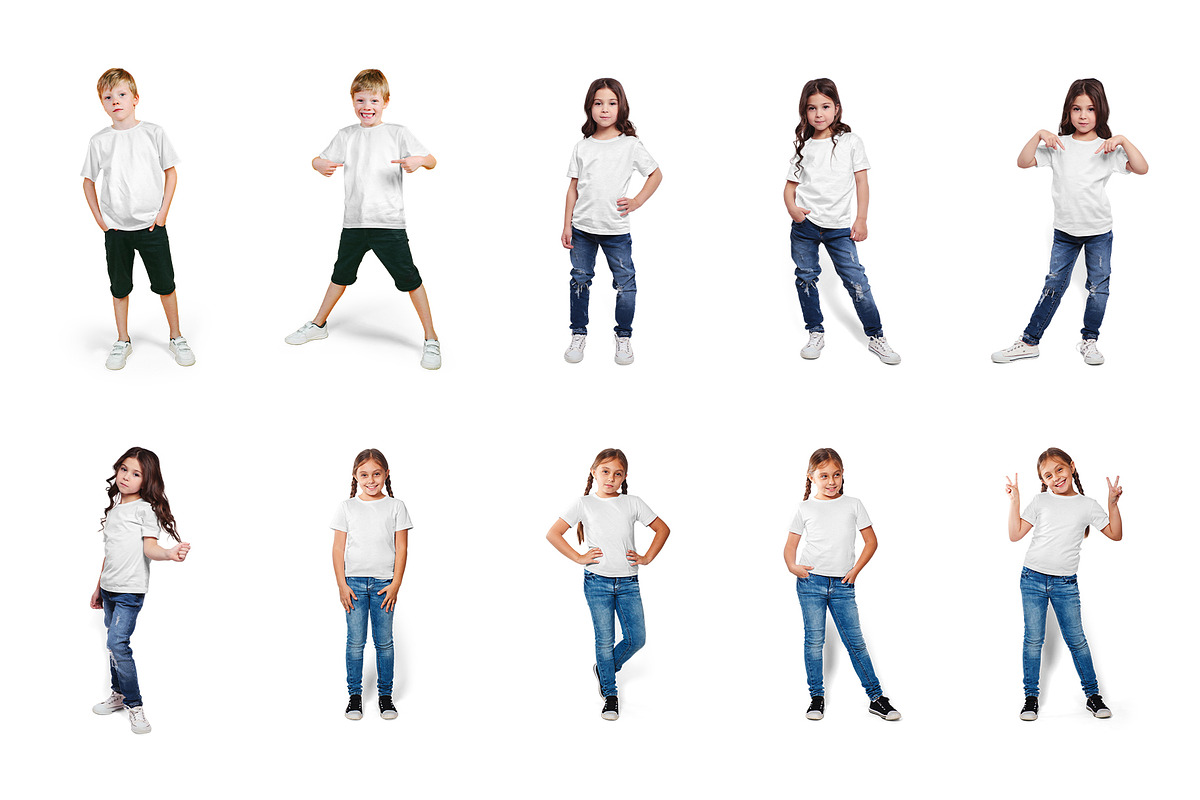 Mixed Kids T Shirt Mockups Vol2, a Shirt Mockup by Hi, Mock-Up! (Photo 15 of 15)