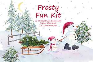 Frosty Fun Kit: Winter Clip Art