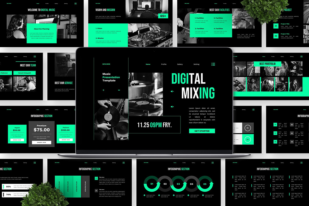 Digital Mixing - Music Keynote preview 3