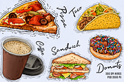 Fast food Menu Illustration, a Food Illustration by RMPL.std (Thumbnail 2 of 3)