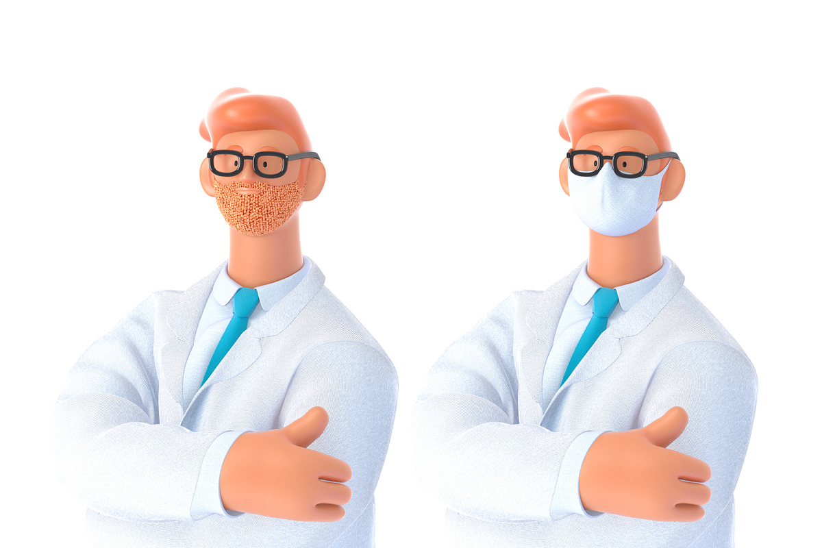 Doctor, 3D illustrations set, a Healthcare Illustration by Grivina's shop (Photo 6 of 19)