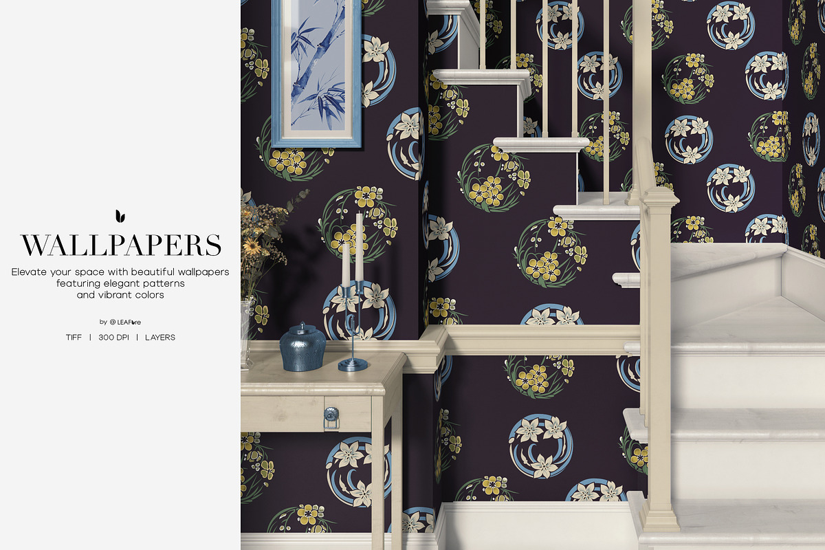 East Asian Patterns Collection, a Pattern Graphic by LEAFure (Photo 5 of 11)