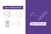 Arts & Crafts Icons, an Icon by Caroline Mackay (Thumbnail 5 of 8)