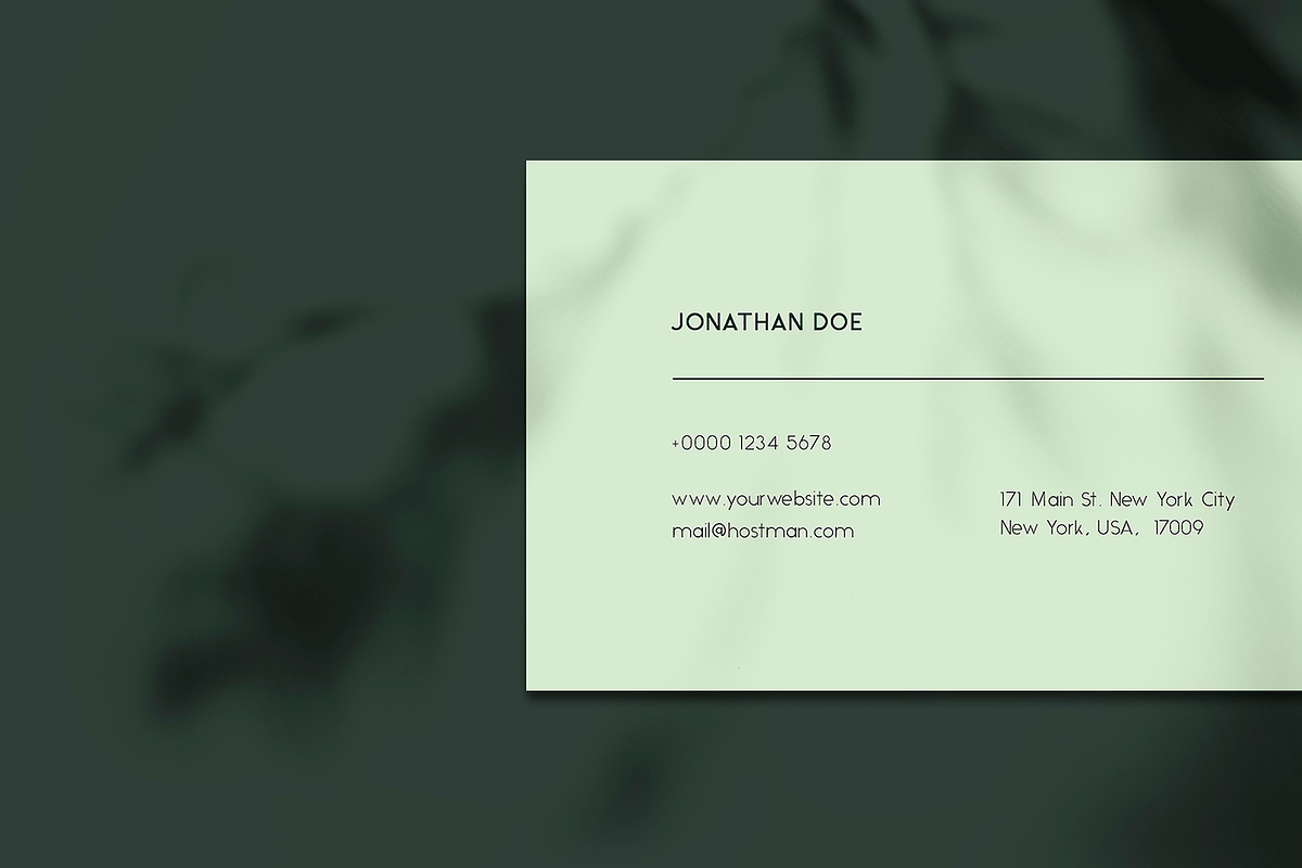 Elegant Simple Business Card, a Business Card Template by Saman Osama (Photo 4 of 6)