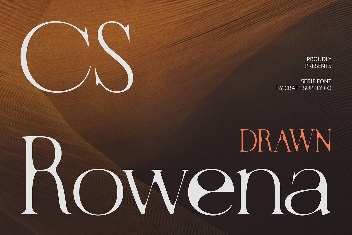 CS Rowena Drawn, a Serif Font by Craft Supply Co. (Photo 1 of 8)