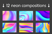 12 neon compositions + cards, a Texture Graphic by pixelwerk (Thumbnail 2 of 3)