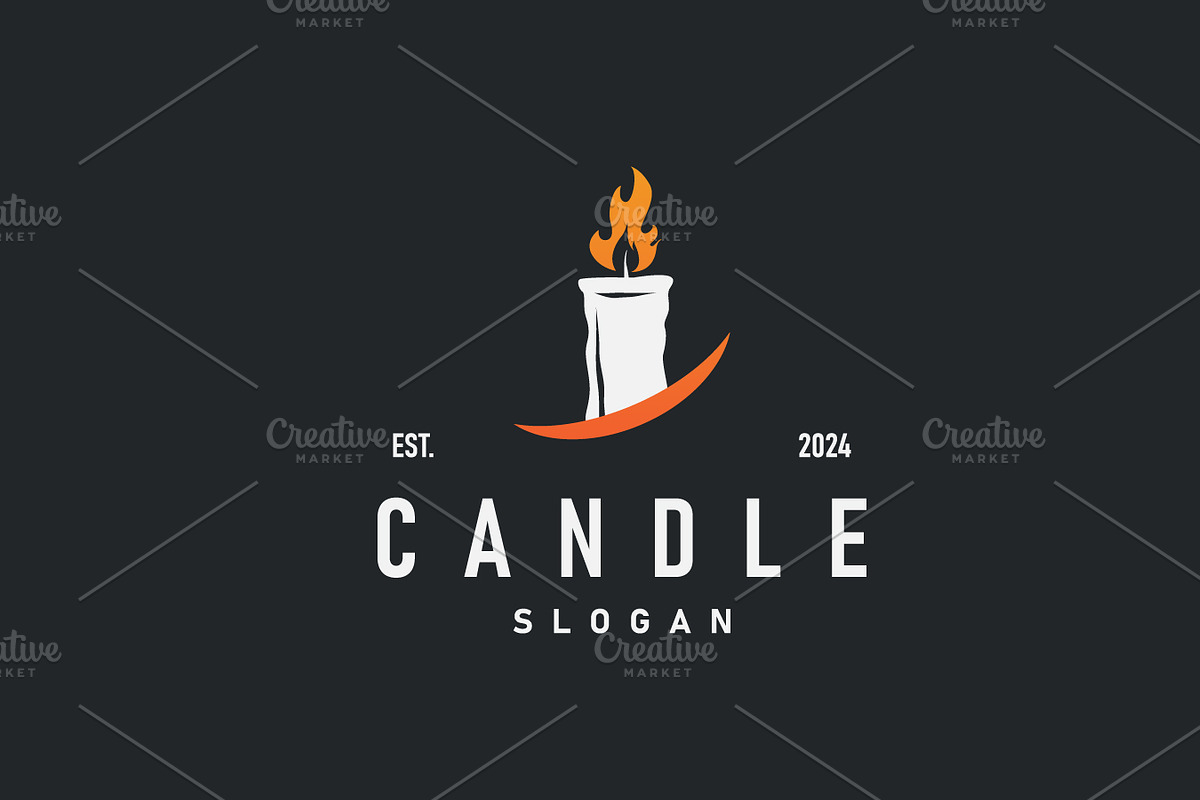 candle logo design concept template, a Branding & Logo Template by Maylianaw28