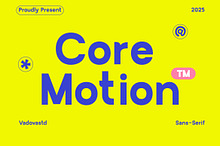 Core Motion Modern Sans Serif Font