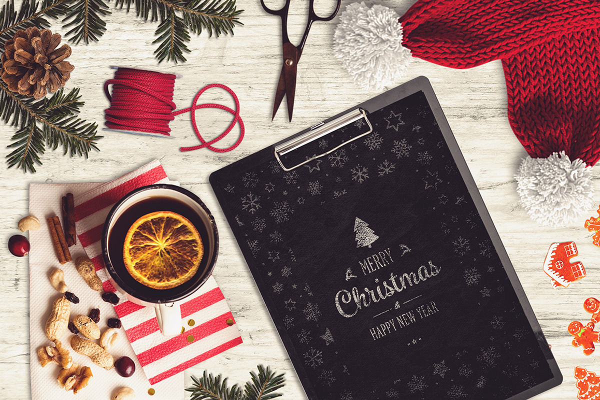 Christmas Scene Creator #3, an Apparel Mockup by relineo.mock-ups (Photo 9 of 14)