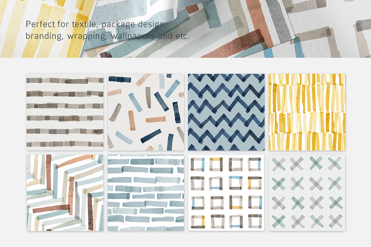 Marker stripes seamless patterns, a Pattern Graphic by Magnia (Photo 6 of 6)
