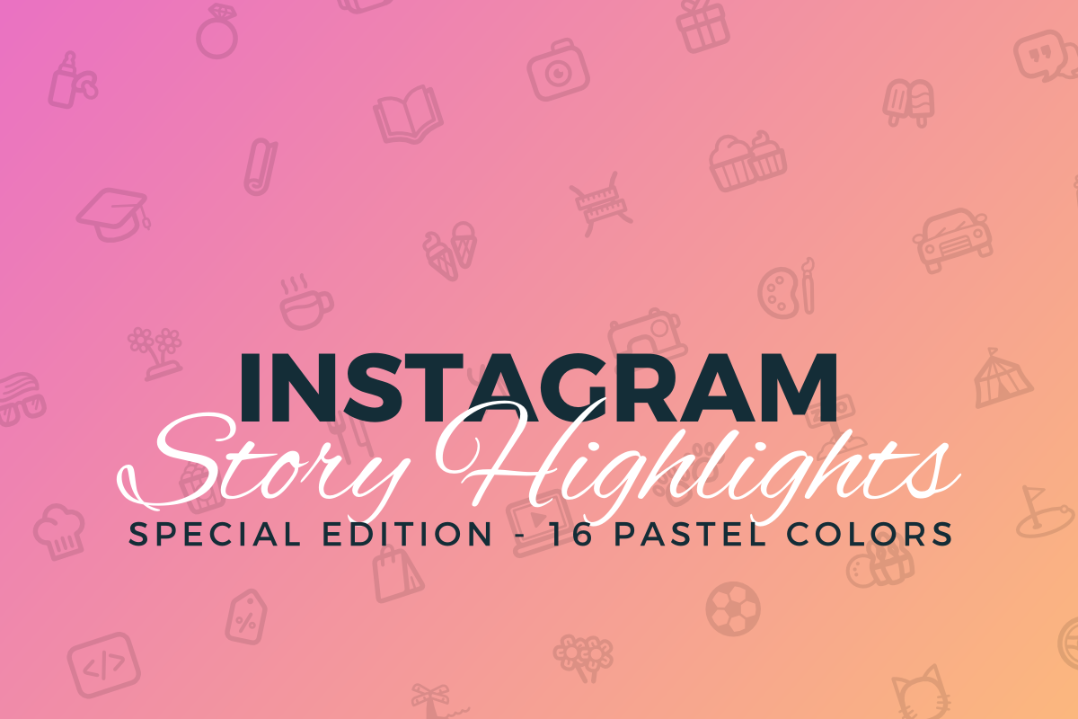 Instagram Story Highlight 170 Icons, a Social Media Template by graphicalcium (Photo 1 of 4)