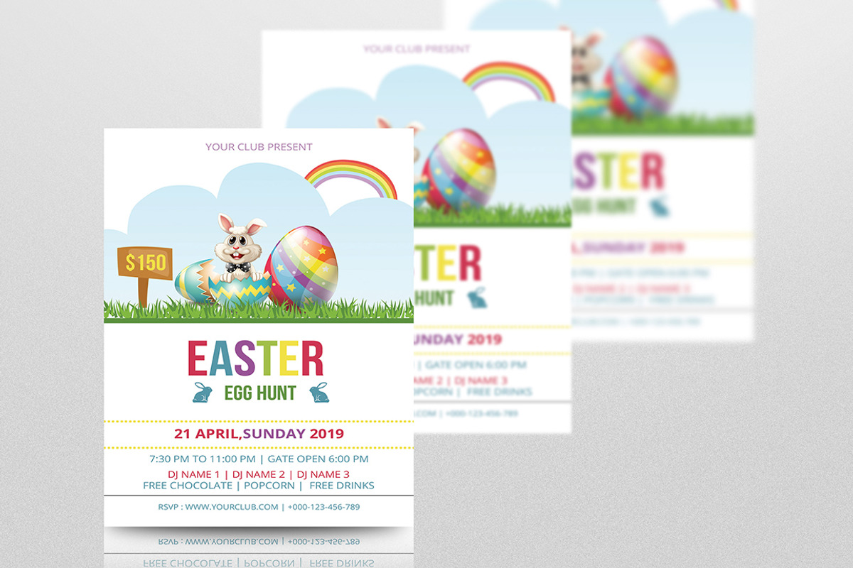 Easter Party Flyer V-02, a Flyer Template by Rimana_Templatehive (Photo 1 of 3)