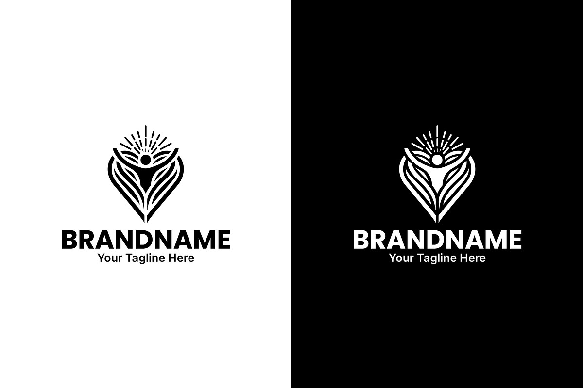 Wellness & Growth Logo Template preview 3