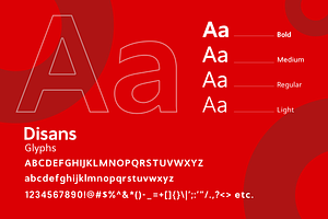 Disans - Sans Serif Typeface