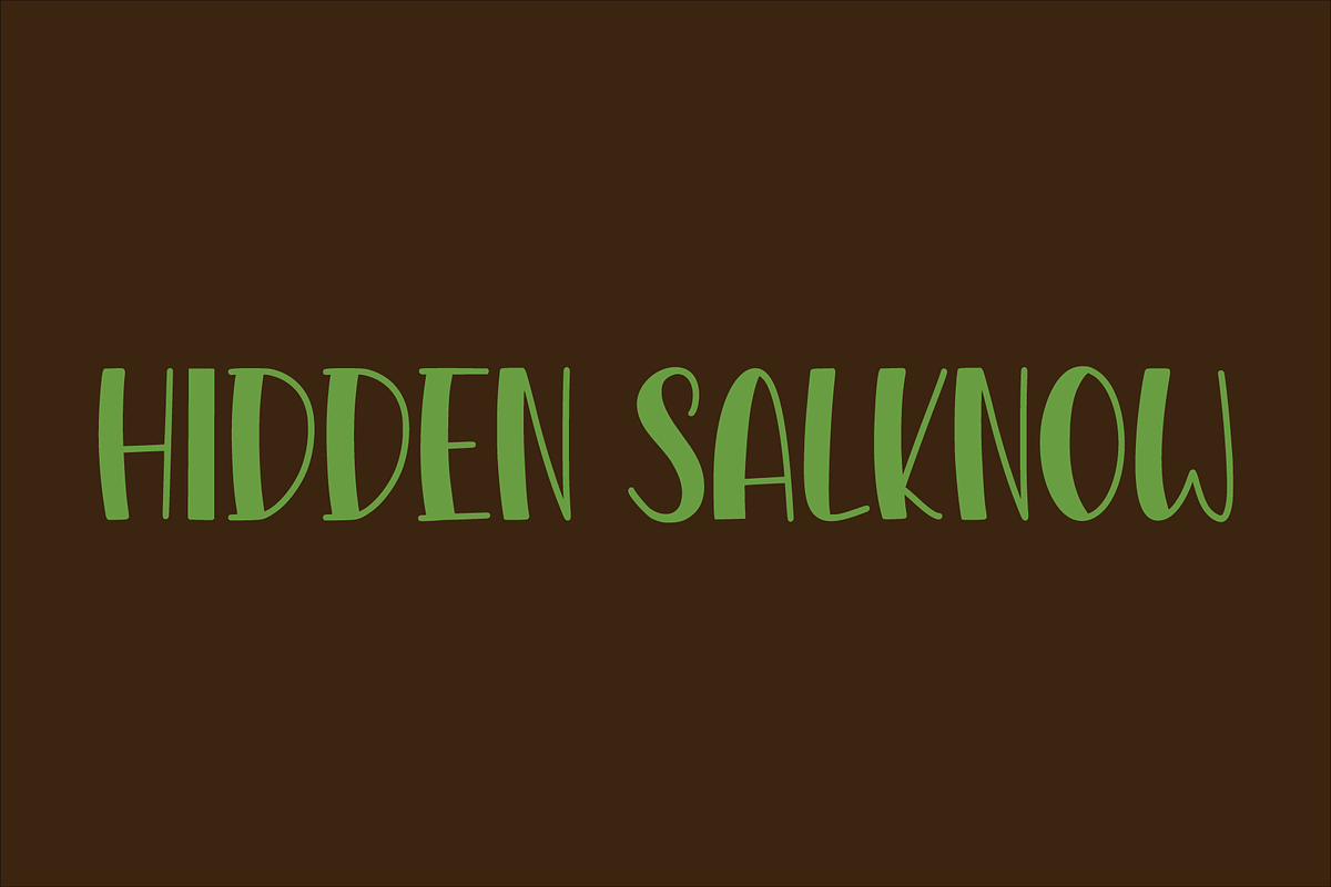 Hidden Salknow, a Serif Font by Design House (Photo 1 of 3)