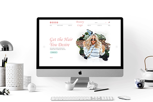Beauty and hair Website Template