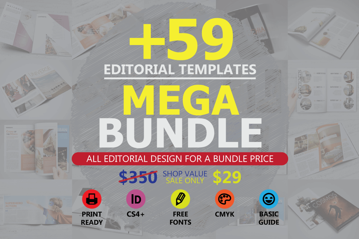 Editorial Templates Mega Bundle, a Templates & Theme by voryu (Photo 1 of 5)