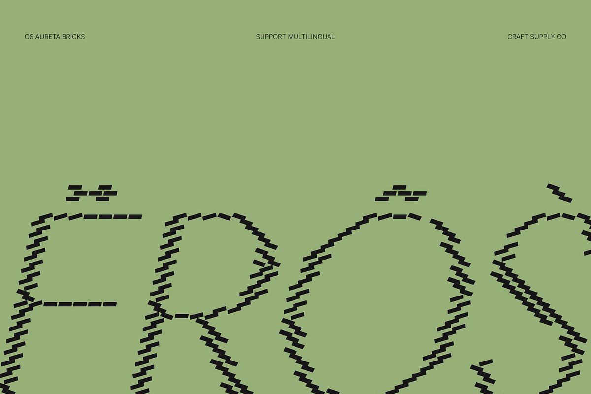 CS Aureta Bricks, a Sans Serif Font by Craft Supply Co. (Photo 7 of 8)