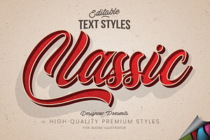 Retro Vintage Classic Text Style