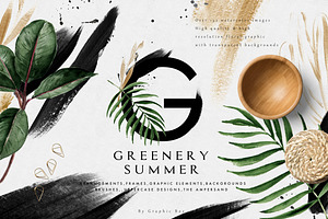 Greenery Summer Design Set