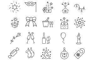 Christmas Clipart Icons Set 1