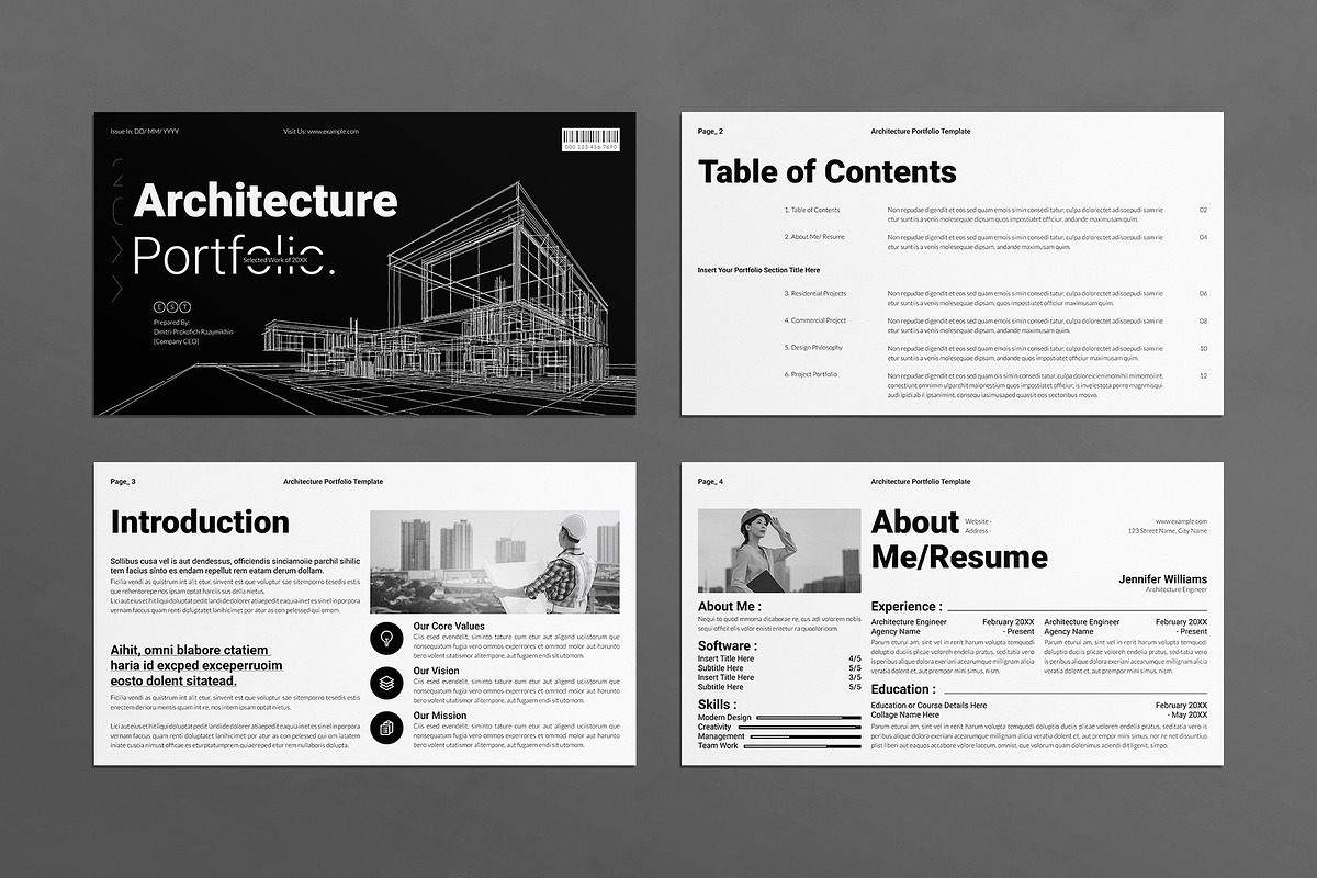 Architecture Portfolio Presentation, a Presentation Template by E-Type (Photo 2 of 6)