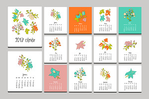 Floral calendar. 2017