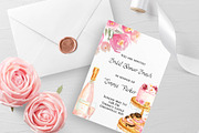 Champagne Brunch - Romantic Cafe, a Food Illustration by Graphic Blue Bird (Thumbnail 7 of 7)