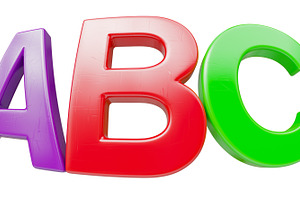 Plastic Letters ABC Fisheye Lens, a School & Education Photo by Andy Dean Photography