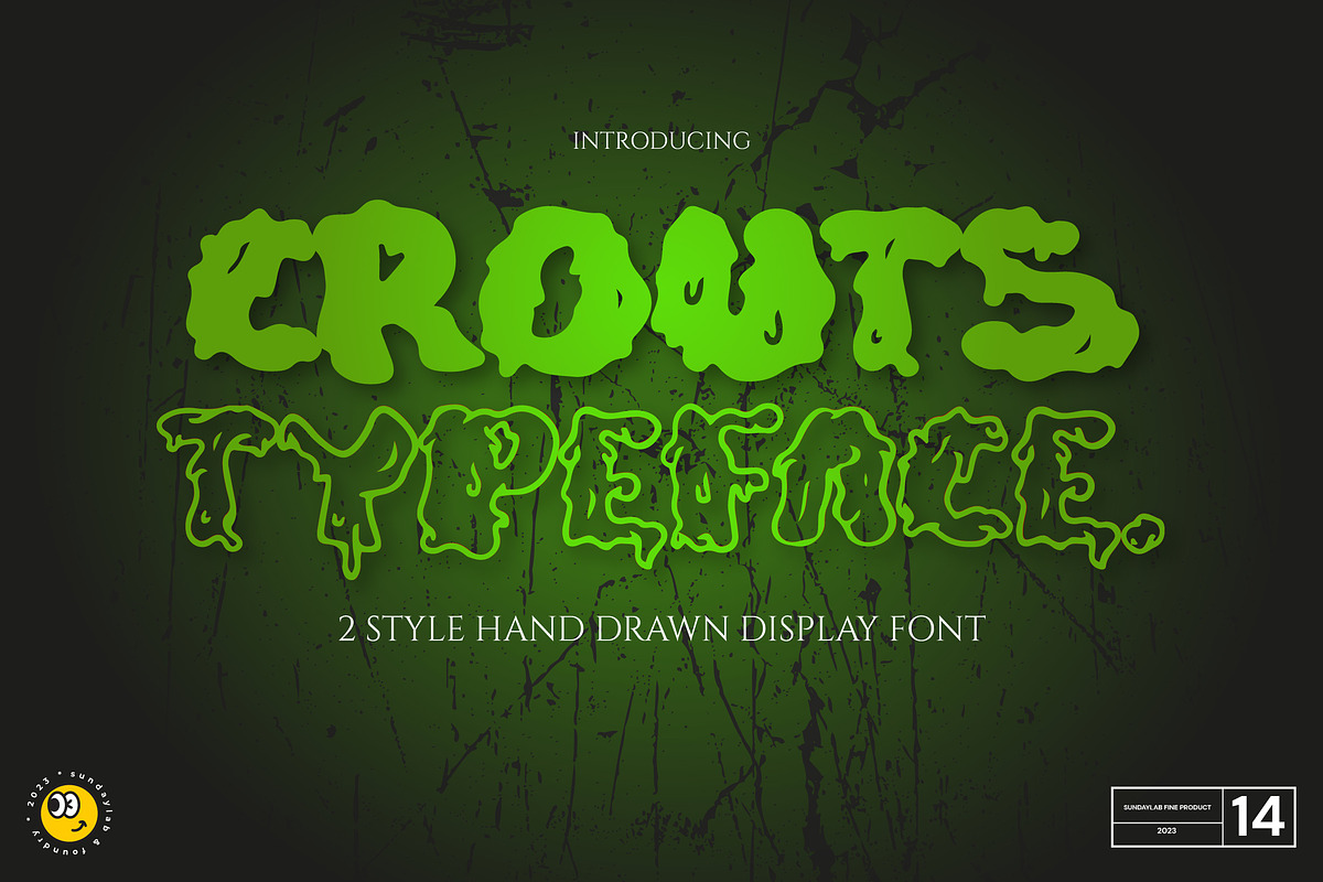 Crouts Typeface, a Sans Serif Font by Sundaylab (Photo 1 of 4)