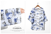 Indigo Safari Luxury Print Designs, a Pattern Graphic by TSTUDIO (Thumbnail 9 of 11)
