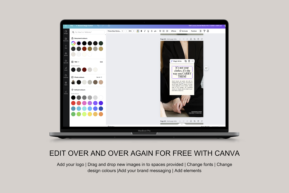 Canva Instagram Stories/Reels Luxe, a Social Media Template by thebusinessoutfit (Photo 3 of 9)