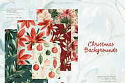 100 Christmas Backgrounds, a Background Graphic by PeDe Designs (Thumbnail 2 of 16)