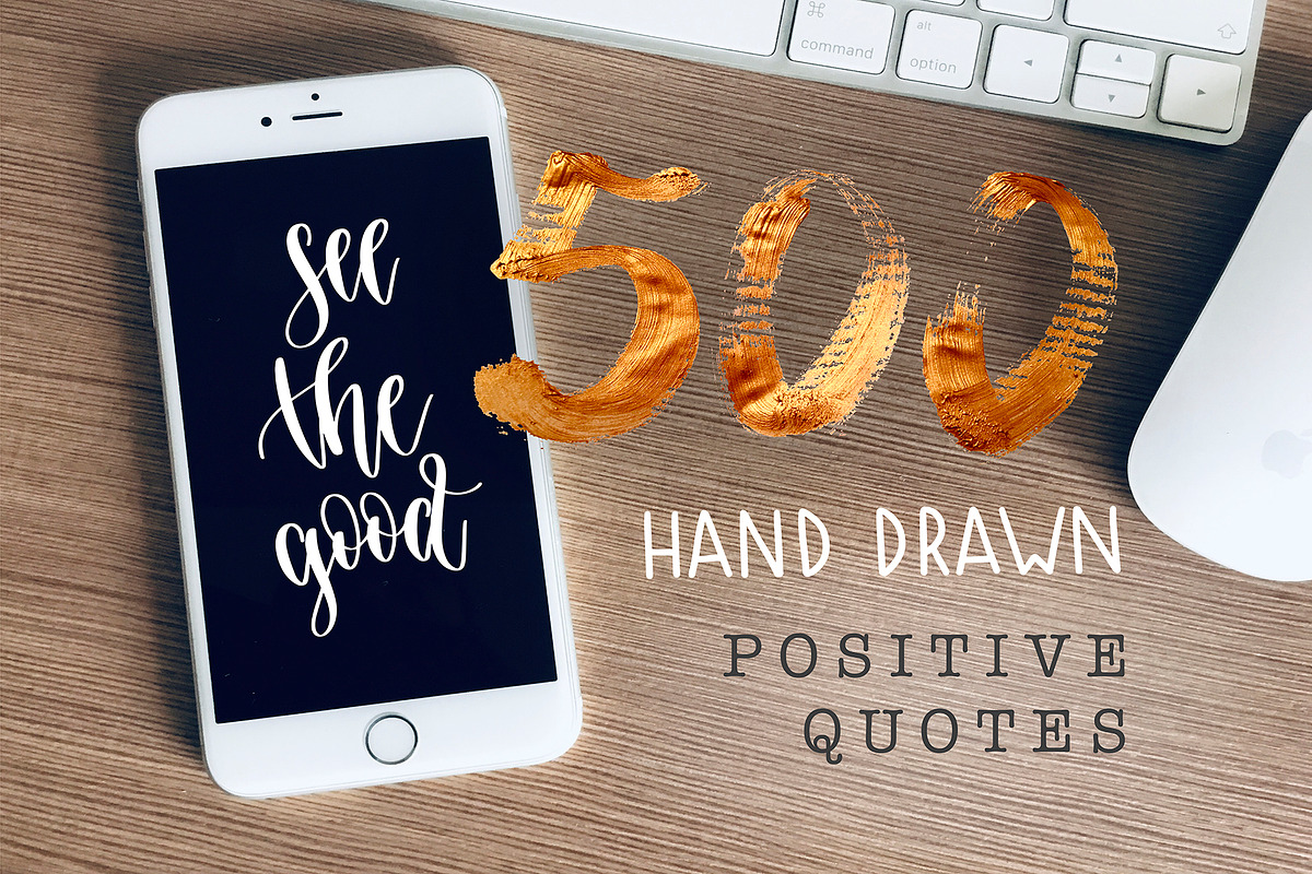 500 POSITIVE QUOTES, a Card Template by karakotsya (Photo 1 of 42)