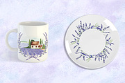 Lavender Provence watercolor clipart, a Decorative Illustration by susie-p-art (Thumbnail 8 of 15)