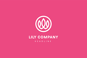 Lily logo template., a Branding & Logo Template by Anton Akhmatov (Thumbnail 2 of 3)