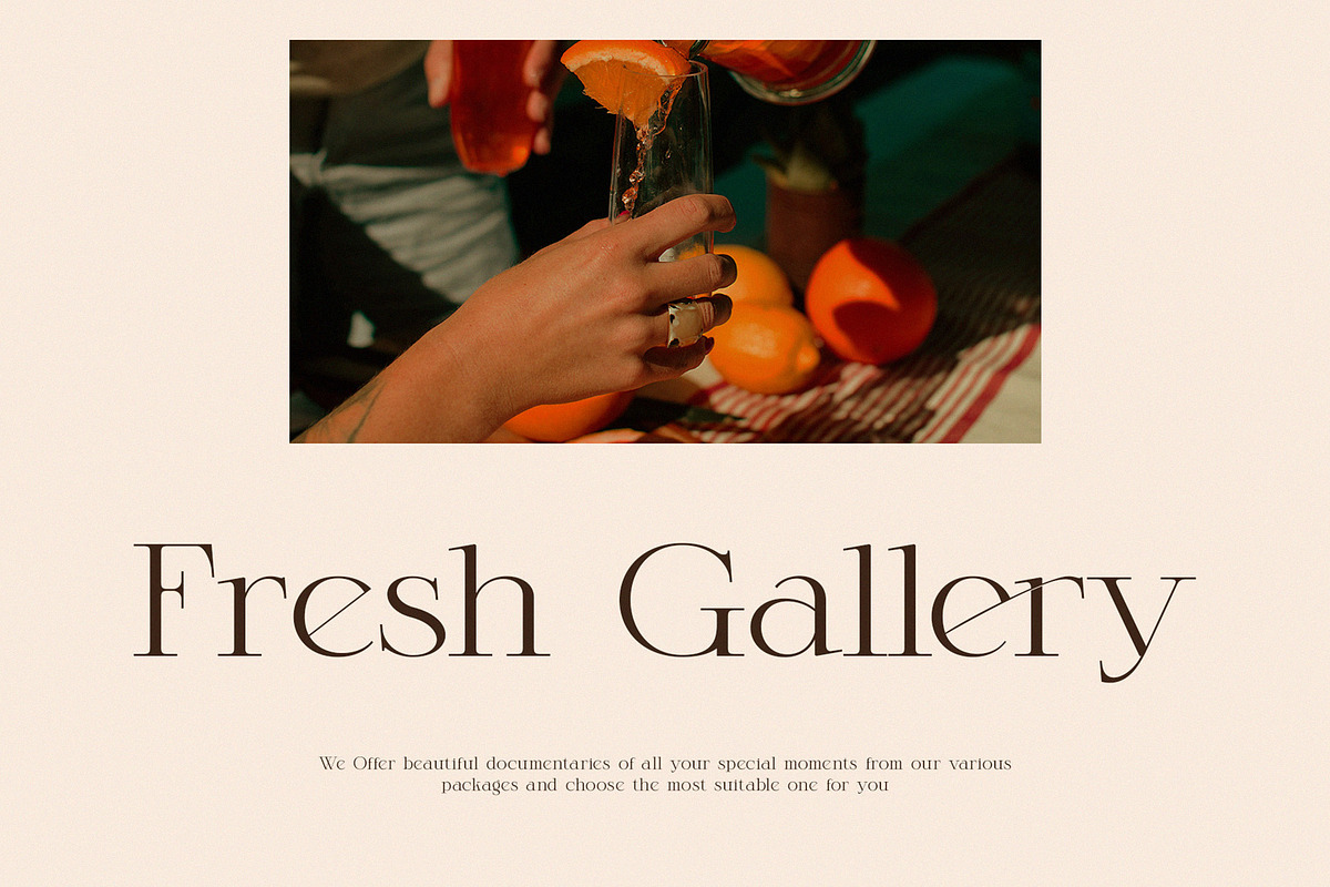 Bricho Modern Elegant Serif, a Serif Font by Alfinart (Photo 2 of 8)